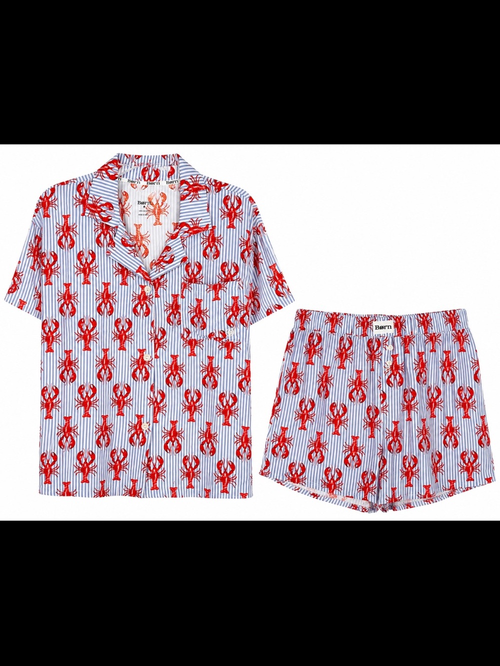 🦞 Børn Lobster Print 2-Piece Pajama Set 🦞 Med,  New with tags.